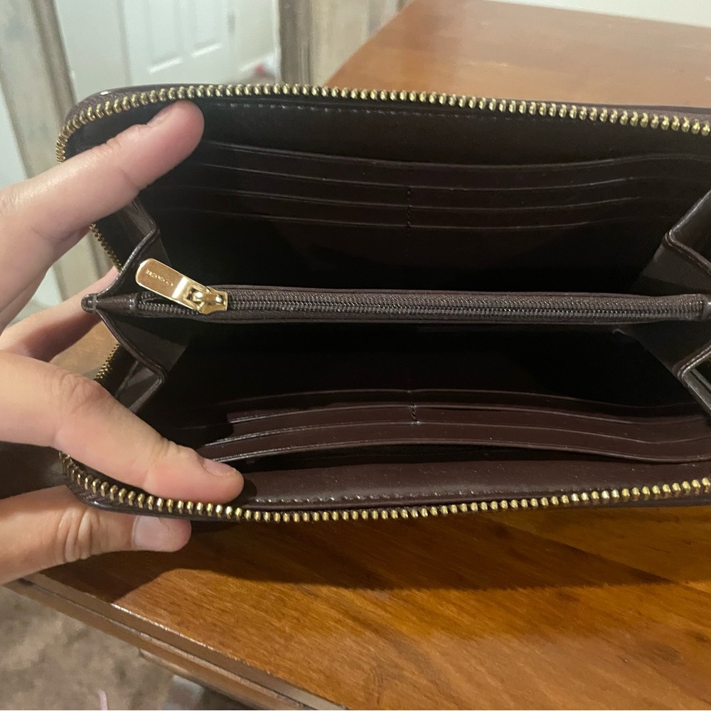 Coach Accordion Signature Color Block Canvas Zip … - image 4